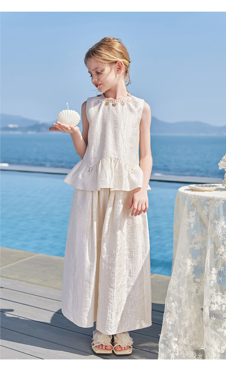 CHANZUIGOU Girls' Bohemian Vacation Set 2026 Summer New Elegant Sweet Style 18